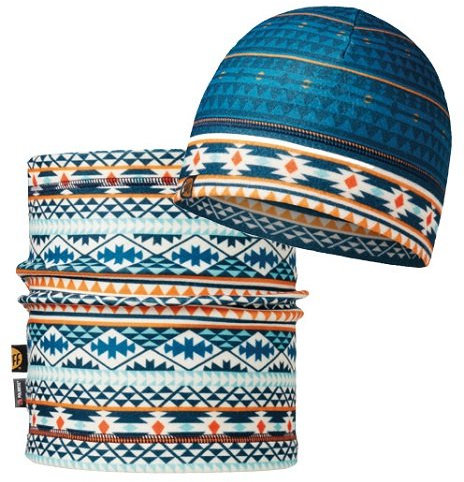 Original Buff Gorro + Polar Niño Mütze + Fleece-Neckwarmer für Kinder, rot, Einheitsgröße
