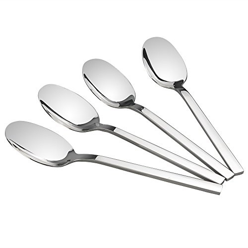 Cadineer 12 Piece Table Soup Spoons, Stainless Steel Dinner Spoons Set