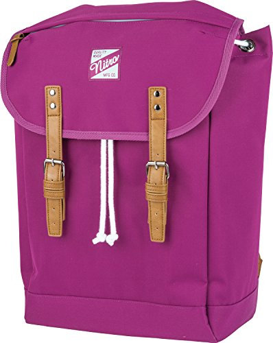 Venice Urbaner Freizeit Damen Herren Rucksack Im Retro Look Mit Gepolstertem 15'' Laptop Fach Schulrucksack Wanderrucksack Streetpack, Grateful Pink, 28L
