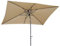 Angel Living 2x3M Sombrilla Parasol de Acero y Poliéster, Parasol Inclinado con Manivela, Mástil Acero 38mm (Beige)