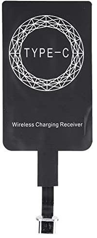 Módulo Receptor de Carga Inalámbrica Qi para Telefono Inteligente, Wireless Charger Adapter Carga Rápida para iOS/Micro USB/Tipo-C Teléfono(Tipo-C)