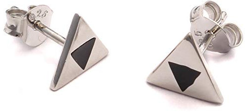 Loveyourdiamonds Geek Gaming Ohrstecker aus 925 Sterling Silber Dreieck Ohrringe