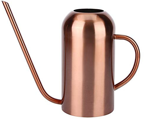 Regadera de Acero Inoxidable de 1.5L Interior para niños Escritorio de casa Plantas de Oficina Bonsai Sprinkle Pot Boca Larga Jardín Flores Plantas Herramienta de Flores