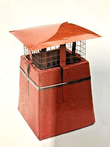 Hancock & Brown Square Chimney Cowl Multi-Fuel for Square Pot Chimney Bird Guard