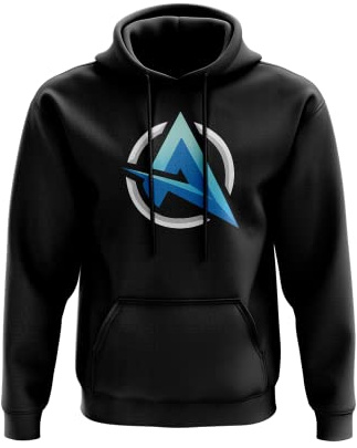 Ali A inspirierter Kapuzenpullover - Merch Fans Vlogger Gaming Geschenk 80% ringgesponnene Baumwolle 20% Polyester Kängurutasche Tasche Zwillingsnaht Gr. M, Black Prime