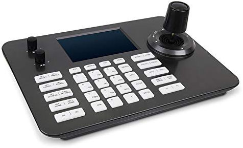 Hsility PTZ Controller Videokonferenz POE Netzwerk 4D Joystick Decoding Tastatur mit 5 Zoll LCD Bildschirm