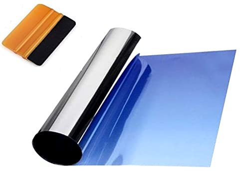 Sunvisor Film Strip for Attachment to Windscreen Gradual Color Transparent Smoked Effect of Tint without Reflections Non-metallic. Indoor application at the top for shading and filtration