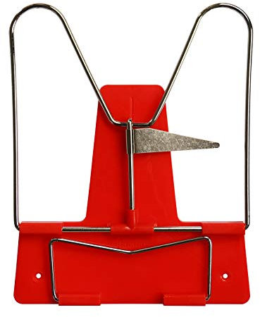 Idena 12083 - Leseständer mit Metallbügel, rot, 1 Stück