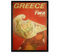 Nacnic Vintage-Poster Griechenland; Kunstdrucke, zur Dekoration von Innenräumen, Vintage-Bilder, antike Werbung, Retro-Design, A3, mit Rahmen