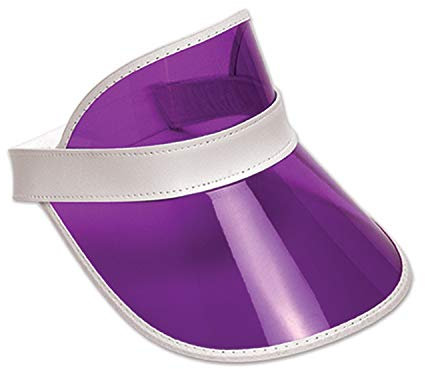 Visier aus Kunststoff, transparent, Violett