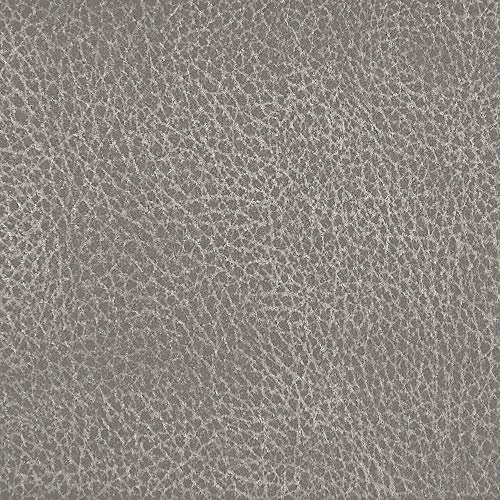 Deshome Argo - Tessuto al Metro in morbida Microfibra idrorepellente altezza h 140 cm effetto pelle per tappezzeria divani sedie (Grigio quarzo, 1 metro)