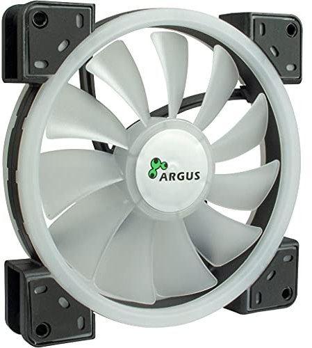 Inter-Tech 8885539 Lüfter, Kühler und Heizkörper, PC-Gehäuse, 14 cm, Schwarz, 1 Stück