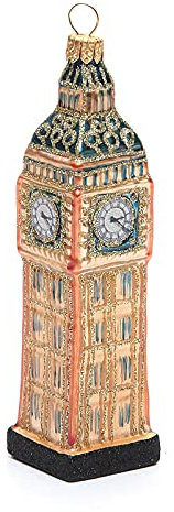 Holyart Big Ben in London, Weihnachtsbaumschmuck aus mundgeblasenem Glas