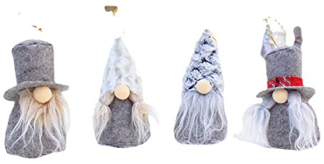 4 Stück Weihnachtswichtel, Plüsch-Dekorationen Mini Wichtel Figuren Weihnachtsbaum Anhänger Weihnachten Dekoration Weihnachten Anhänger Für DIY Weihnachtsschmuck Zum Hängen Weihnachten Dekoration