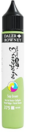 Daler Rowney System 3 Fluid Acrylic - 29.5ml Sap Green