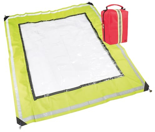 ELITE BAGS - Shield Insassenschutz | leuchtgelb/transparent | technische Rettung, Insassenschutzplane mit Sichtfenster