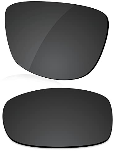 LenzReborn Verres polarisés de rechange pour lunettes de soleil Oakley Jupiter Factory Lite OO4066, Noir foncé – polarisé, Taille unique