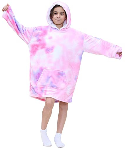 A2Z 4 Kids Oversized Hoodie Blanket Soft Fleece Kangaroo Pocket
