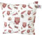 Kinder Kissenhülle Kissenbezug 40 X 40 cm Kissen Fahrzeuge Jungen 100% Baumwolle Zierkissenbezug Kinderkissen Spielkissen (Boho Eulen Altrosa)