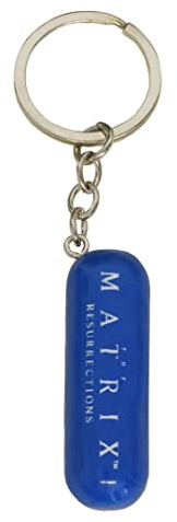 Pyramid International The Matrix 3D-Schlüsselanhänger (rote und blaue Pille Design), Reißverschluss Pull oder Rucksack Schlüsselanhänger Charm, Schlüsselanhänger für Männer, Schlüsselanhänger für