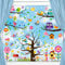 9 Blätter Fensterbilder, Frühling Fenstersticker 106 Stk,Selbstklebend Fenster deko Aufkleber Sommer Deko Fensterfolie, Fenstersticker Eule Blumen Schmetterlinge Fensterdeko für Kinderzimmer Party