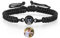 Armband mit Fotoprojektion, personalisierbar, rund – Armband Schmuck für Herren und Damen mit Foto innen, Geschenk für Weihnachten, Geburtstag, Paar, Mama, Papa, Einheitsgröße, Titanstahl, Ohne