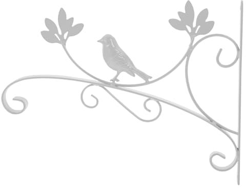 Alipis Wandhalterung Aus Schmiedeeisen Hängende Pflanzgefäße Kleiderbügel Aus Metall Kreuzen Pflanzenaufhänger Zur Wandmontage Deckschienenwerk Kleiderständer Weiß Laterne Blumenhaken