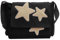 Messenger Bag Y2K Umhängetasche Süße Stern Messenger Tasche Canvas Umhängetasche Y2K Stern Schultertasche Einkaufstasche für Frauen Mädchen Schule (Schwarz)