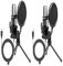 1/2 RGB USB Microphone - PC Condenser Microphones, Mic With 50Hz-16kHz Frequency |Omnidirectional USB Computer Mic, Gamiing Mic Kit With Adjustment Stand,Podcasting Microphone For Content Creators