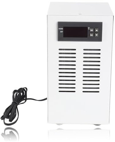Dpofirs 72 W Aquariumkühler für Aquarien, 3L/Min, Aquariumkühler, Aquarienkühler, Hydrokultur-Wasserkühler, Kühlsystem für Wassertanks, Aquarien, Aquakultur-Tanks (EU-Stecker)