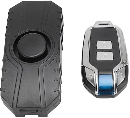 Fahrradalarm, Extrem Laute 113-dB-Sirene, Einstellbare Empfindlichkeit und Lautstärke, SOS-Funktion für Notfälle, Alarmsysteme mit Fernbedienung für Fahrrad, Dreirad, Motorrad,