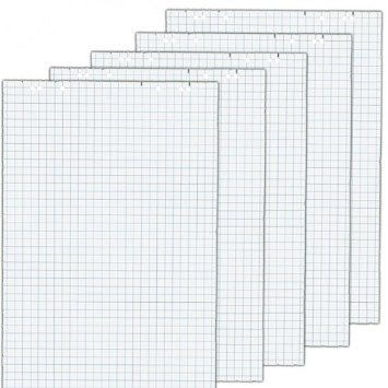 Papiertiger Flipchartblock (10 Blöcke, Kariert)
