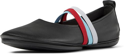 Camper, Right Nina, Women Moccasin/Ballerina, Black, 40, (EU)