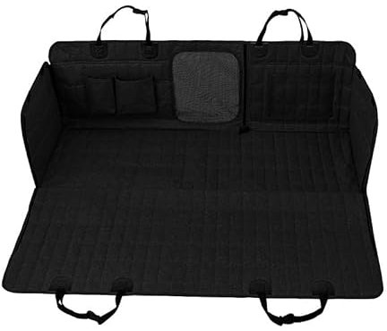 ZHSDMB Hundedecke Auto Rückbank für BMW 4er Coupe/Series 4 Cabrio M4 xDRIVE 2000-2023 2024-pr, rutschfest Wasserdicht Auto Zubehör, Hund Auto Rückbank Rücksitz Mit Seitenschutz, Schützt Vor Kratzern