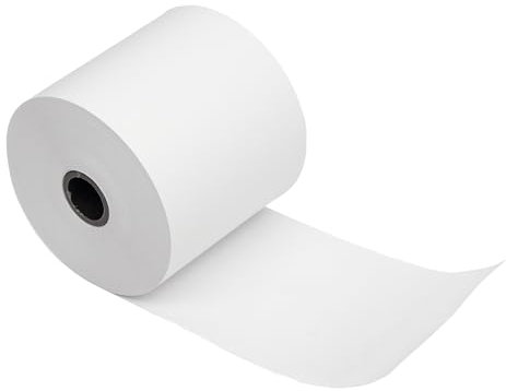 daybays Thermorollen Kassenrollen Bonrollen Thermopapier Thermo-Papierrollen für EC Cash Geräte, Kassensystem und EPOS-Drucker, BPA Frei (10, 57x60x12mm_50m)