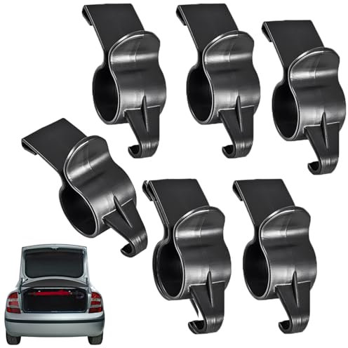 Dreuhuing 6 ganci per ombrelli per bagagliaio 'auto, porta ombrelli per bagagliaio auto, porta ombrelli per bagagliaio, ganci a clip per ombrelli, per la maggior parte delle auto