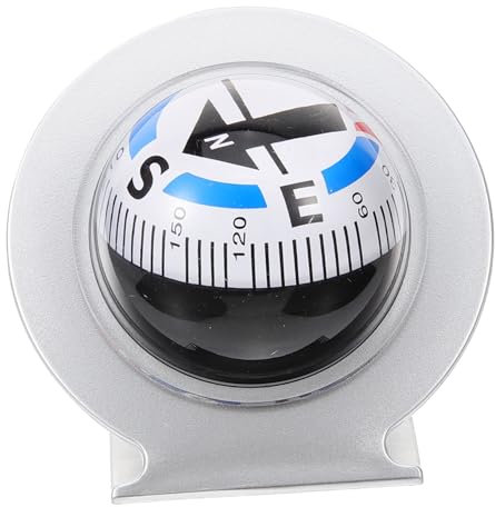 MUSISALY Car Compass Kugelform Kompass Für Armaturenbrett Selbstklebend Einfache Installation Für Fahrzeugnavigation Und Dekoration