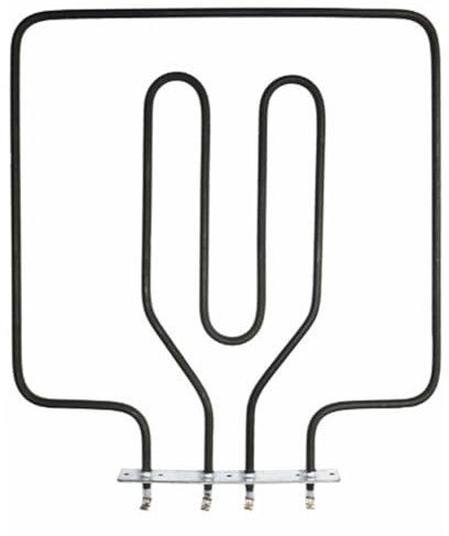JCSPARES® - Resistenza Doppia Superiore Grill Cirlo 2000 Watt 340 x 315 mm per Forno Fornetto Compatibile con Ilve