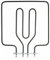 JCSPARES® - Resistenza Doppia Superiore Grill Cirlo 2000 Watt 340 x 315 mm per Forno Fornetto Compatibile con Ilve