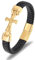 jtkhaweh Good Armband, Armband, Schmuck, Damen Und Herren Lederschmuck Kreuz Stil Klassische Handgemachte Leder Kette Geflochtene Männer Armbänder L568