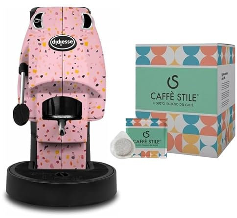 Caffè Stile Macchina da Caffè con 50 Cialde ese 44 mm - Modello Baby Frog Macchinetta a Cialde – Compatta 450W - con Funzione Stand-by e Serbatoio da 1.5L (Carnival)