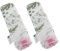 Medi Partners Gurtpolster Kinder 2 Stück Autogurt Polster Gurtschutz für Auto - 17x22cm 100% Baumwolle Minky Schulterpolster Kids Gurt Schutz Sicherheitsgurt (Blument mit hellrosa Minky)