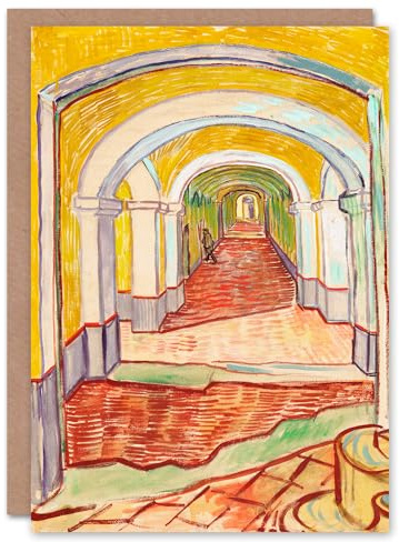 Artery8 Vincent van Gogh Art Card Corridor in the Asylum