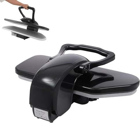 ANGDI Oversize Steam Press, 36in Professional Clothes Press Steamer with Touch Screen, Tabletop Digital Steam Iron Pressing Machine with Fabric Setting, Voice Prompt, Overheating Protection