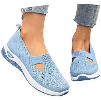 Orthopädische Schuhe Damen Weite H Krankenschwester Sommerschuhe Sommer Leicht Walkingschuhe Bequem Sneaker Atmungsaktives Vermascht Memory Schaum Sandalen Frauen Sneaker Damen Diabetiker Schuhe