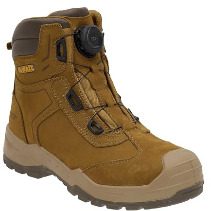 DEWALT Richardson Men's Nubuck Leather, Wide Fitting, BOA Fastener, Steel Toe Safety Work Boot