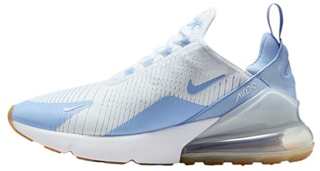 Nike Air Max 270 Women's Shoes (White/Blue Tint/Gum Light Brown/Aluminum), White/Blue Tint/Gum Light Brown/Aluminum, 8 UK