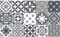 Stickers muraux Cuisine - Sticker Mural - Carreaux de Ciment adhésif Mural - Stickers Muraux azulejos - Sticker Carrelage adhesif Mural Salle de Bain 20 x 20 cm - 15 PCS Carreau de Ciment adhesif gris