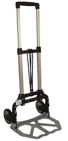 STI Carrello Portapacchi Porta Casse Pieghevole Ultra Compatto 39x40x98cm Grigio