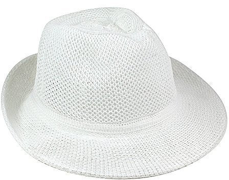 eBuyGB Chapeau d'été Unisexe Style Paille Trilby/Fedora/Panama